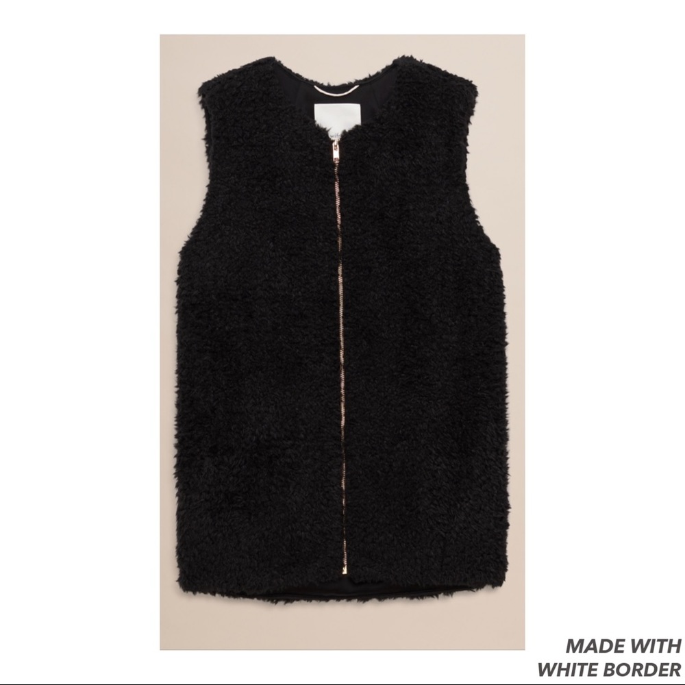 Wilfred Chatou faux fur vest